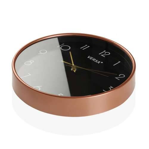 Zidni sat Versa Crna Plastika 4 x 30 x 30 cm Cijena