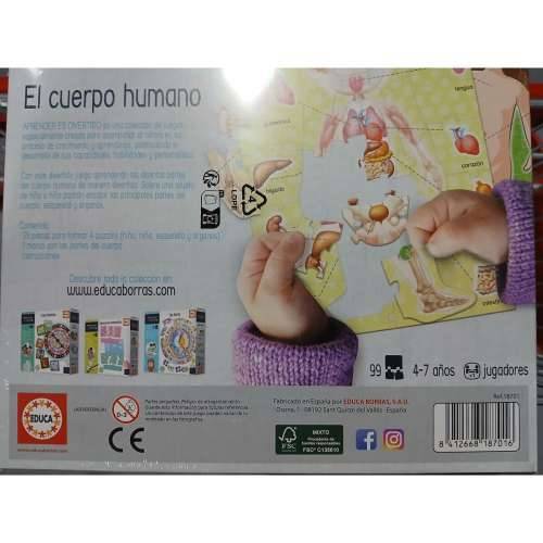 Edukativna Igra El Cuerpo Humano Educa 18701 (ES) Cijena