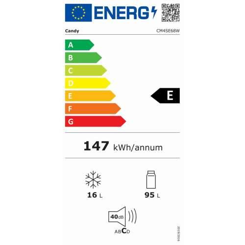Kombinirani hladnjak Candy CM4SE68W Bijela 111 l Cijena