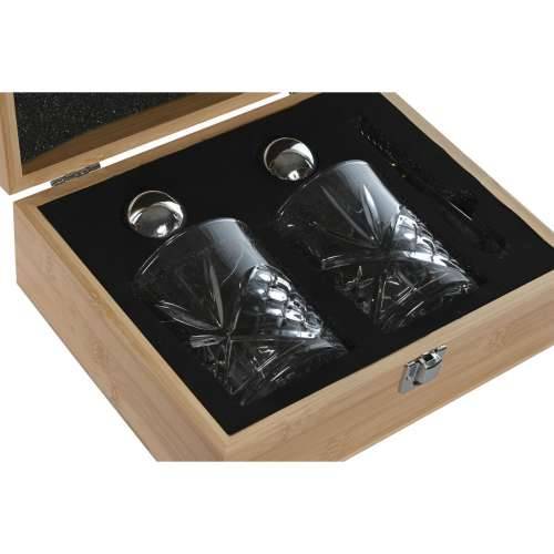 Set za viski Home ESPRIT Prirodno Bambus Kristal Cijena