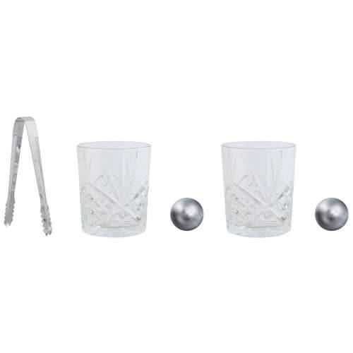 Set za viski Home ESPRIT Prirodno Bambus Kristal Cijena