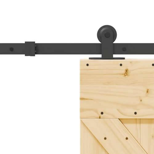 Klizna vrata s priborom za montažu 95 x 210 cm masivna borovina - 95 x 210 cm (213.5 cm) 1 Trokutasti Cijena