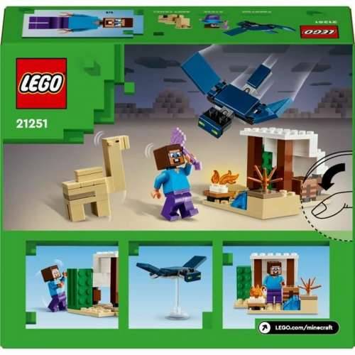 Igra Gradnje Lego 21251 Minecraft : Steve´s Desert Expedition Pisana Cijena