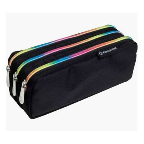 Školska Pernica Exacompta Rainbow Crna 22,5 x 8 x 10 cm (6 kom.) Cijena
