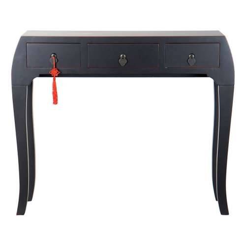 Ormarić s 3 ladice DKD Home Decor Crna 96 x 26 x 80 cm Cijena