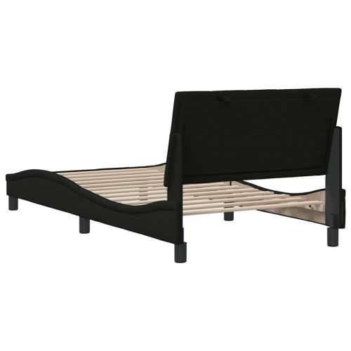 Okvir za krevet bez madraca crni 100x200 cm od tkanine - Crna 100 x 200 cm Cijena