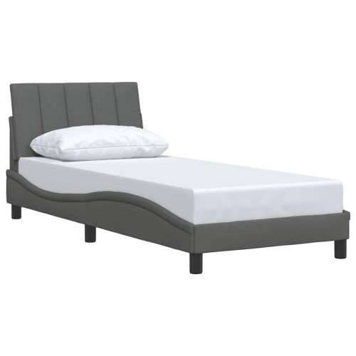 Okvir za krevet bez madraca tamnosivi 80x200 cm od tkanine - Tamno siva 80 x 200 cm Cijena