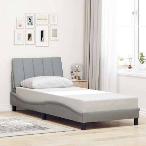 Okvir za krevet bez madraca svjetlosivi 80x200 cm od tkanine - Svjetlosiva 80 x 200 cm Cijena