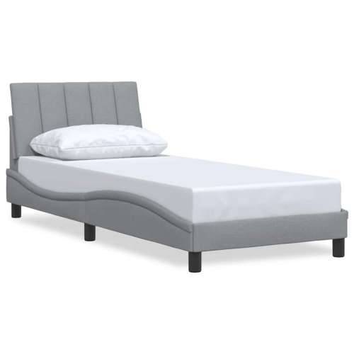 Okvir za krevet bez madraca svjetlosivi 80x200 cm od tkanine - Svjetlosiva 80 x 200 cm Cijena