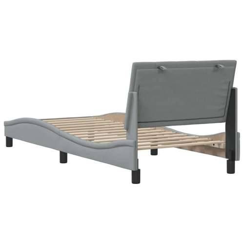Okvir za krevet bez madraca svjetlosivi 90x190 cm od tkanine - Svjetlosiva 90 x 190 cm Cijena