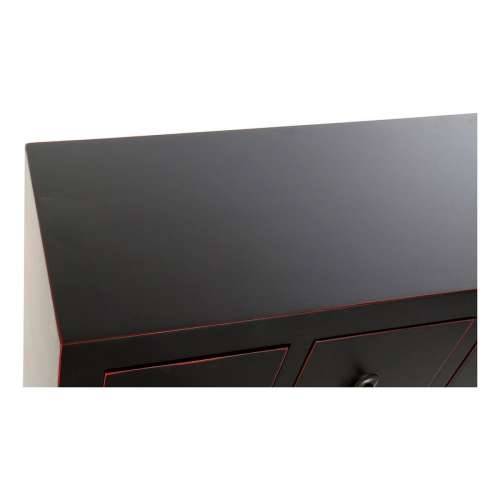 Ormarić s ladicama DKD Home Decor Crna Crvena Pisana Jela Drvo MDF Orijentalno 63 x 27 x 101 cm Cijena