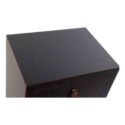 Noćni ormarić DKD Home Decor Jela Crvena Crna Drvo MDF 45 x 34 x 66 cm Cijena