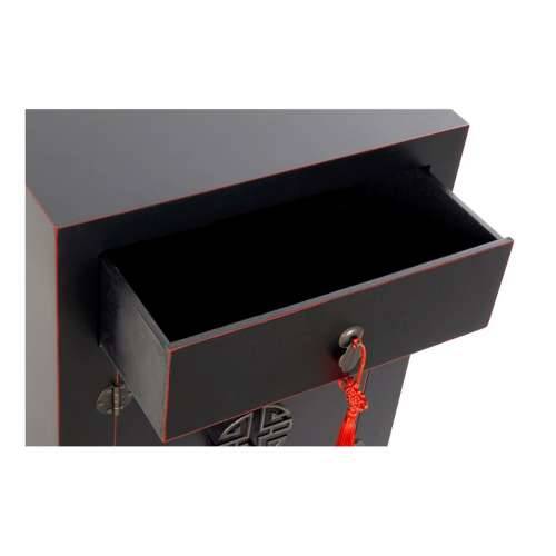 Noćni ormarić DKD Home Decor Jela Crvena Crna Drvo MDF 45 x 34 x 66 cm Cijena