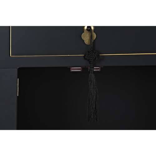 Noćni ormarić DKD Home Decor Bijela Crna zlatan Jela Drvo MDF 45 x 36 x 66 cm Cijena