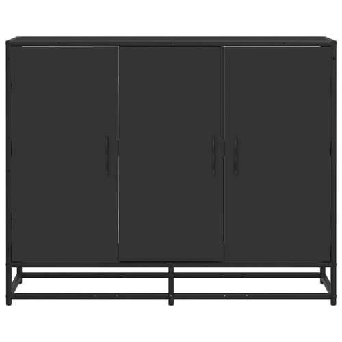Komoda crna 94x35x76 cm od konstruiranog drva - Crna 1 Cijena