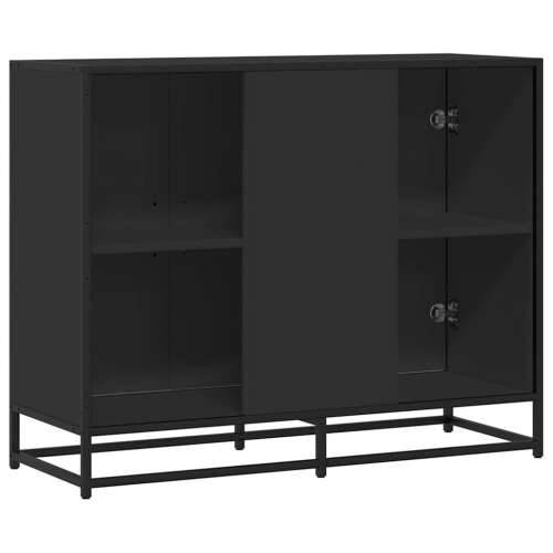 Komoda crna 94x35x76 cm od konstruiranog drva - Crna 1 Cijena