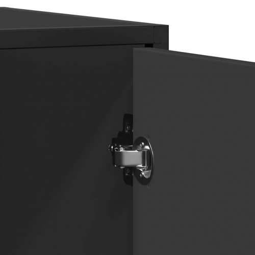 Komoda crna 94x35x76 cm od konstruiranog drva - Crna 1 Cijena