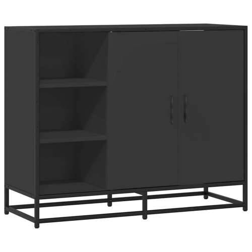Komoda crna 92x35x76 cm od konstruiranog drva - Crna 1 Cijena