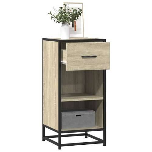 Komoda boja hrasta 35,5 x 35 x 76 cm konstruirano drvo i metal - sonoma hrast 1 Cijena