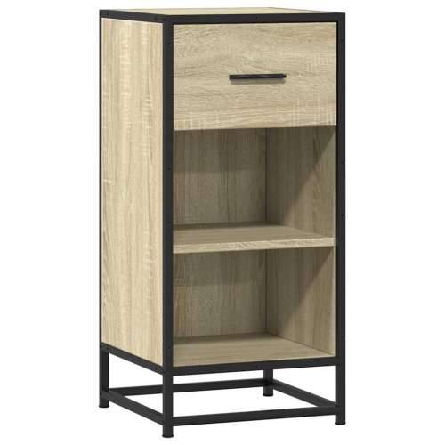 Komoda boja hrasta 35,5 x 35 x 76 cm konstruirano drvo i metal - sonoma hrast 1 Cijena