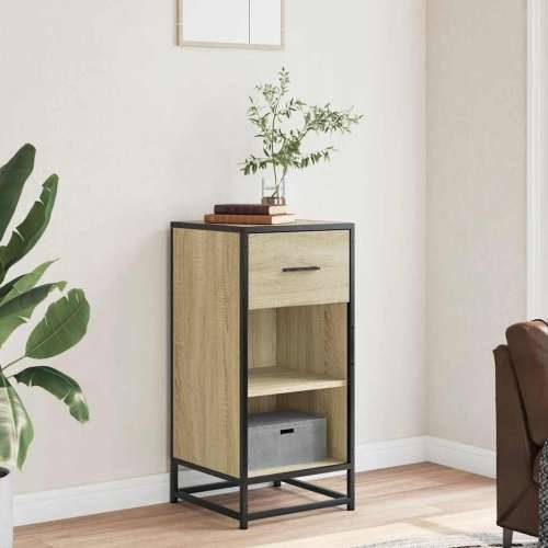 Komoda boja hrasta 35,5 x 35 x 76 cm konstruirano drvo i metal - sonoma hrast 1 Cijena