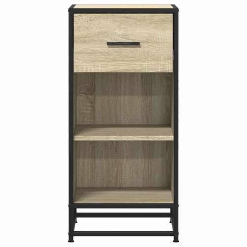 Komoda boja hrasta 35,5 x 35 x 76 cm konstruirano drvo i metal - sonoma hrast 1 Cijena