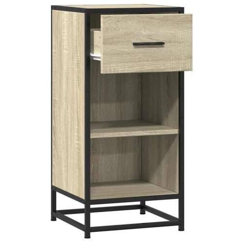 Komoda boja hrasta 35,5 x 35 x 76 cm konstruirano drvo i metal - sonoma hrast 1 Cijena