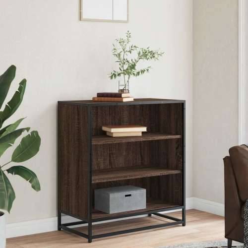 Komoda boja hrasta 68x35x76 cm konstruirano drvo i metal - Smeđi hrast 1 Cijena