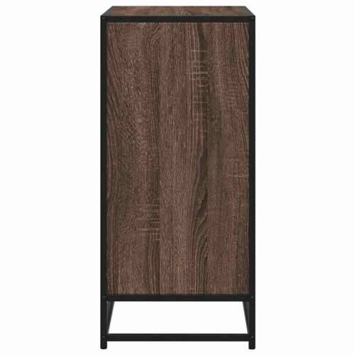 Komoda boja hrasta 68x35x76 cm konstruirano drvo i metal - Smeđi hrast 1 Cijena