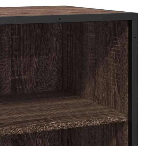 Komoda boja hrasta 68x35x76 cm konstruirano drvo i metal - Smeđi hrast 1 Cijena