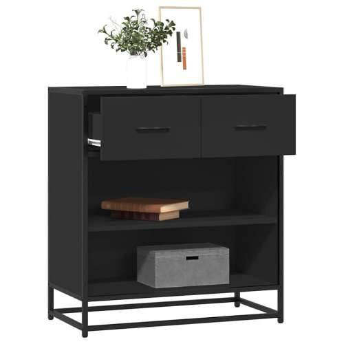 komoda crna 68x35x76 cm konstruirano drvo - Crna 1 Cijena