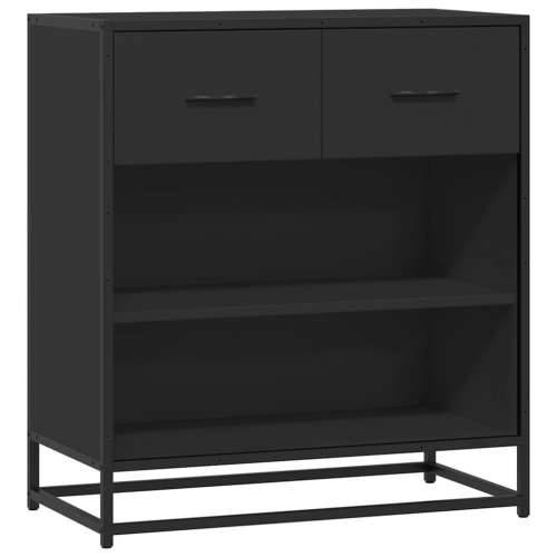 komoda crna 68x35x76 cm konstruirano drvo - Crna 1 Cijena