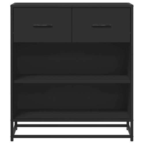 komoda crna 68x35x76 cm konstruirano drvo - Crna 1 Cijena
