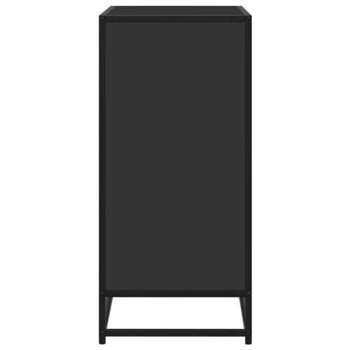 komoda crna 68x35x76 cm konstruirano drvo - Crna 1 Cijena