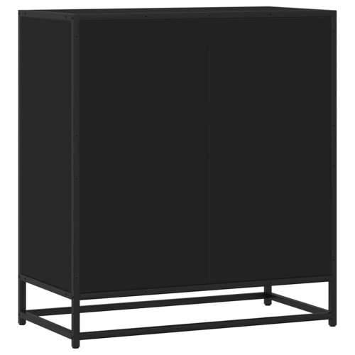 komoda crna 68x35x76 cm konstruirano drvo - Crna 1 Cijena