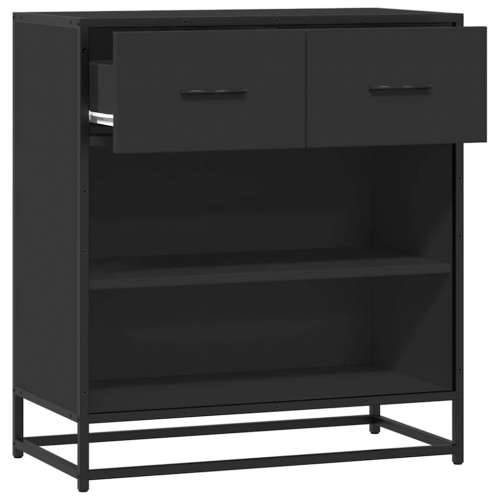 komoda crna 68x35x76 cm konstruirano drvo - Crna 1 Cijena