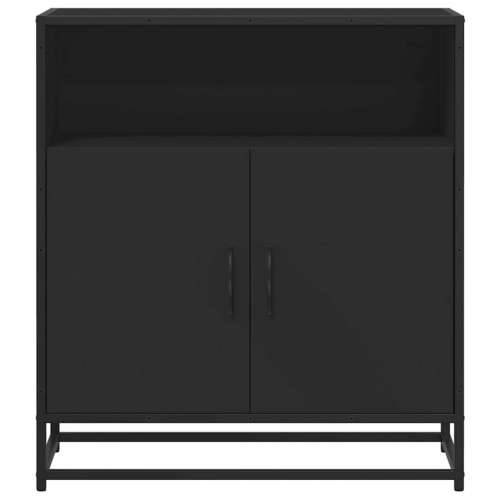 komoda crna 68x35x76 cm konstruirano drvo - Crna 1 Cijena