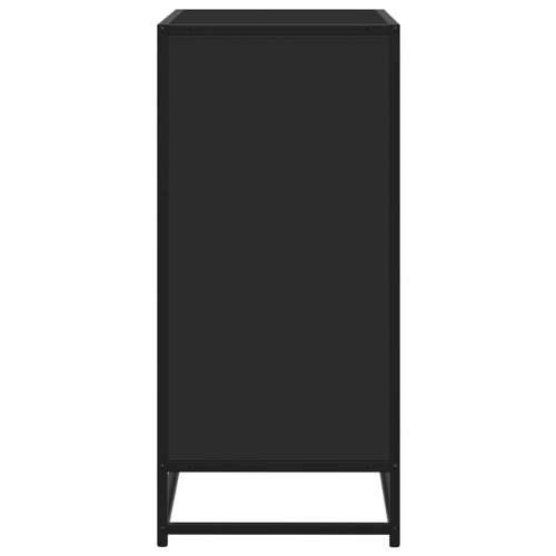komoda crna 68x35x76 cm konstruirano drvo - Crna 1 Cijena