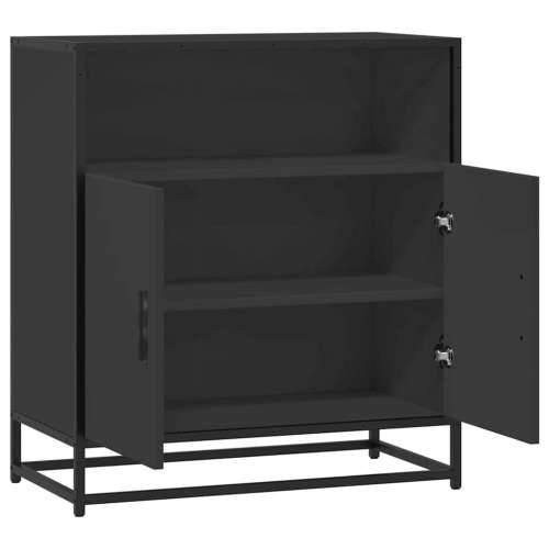 komoda crna 68x35x76 cm konstruirano drvo - Crna 1 Cijena