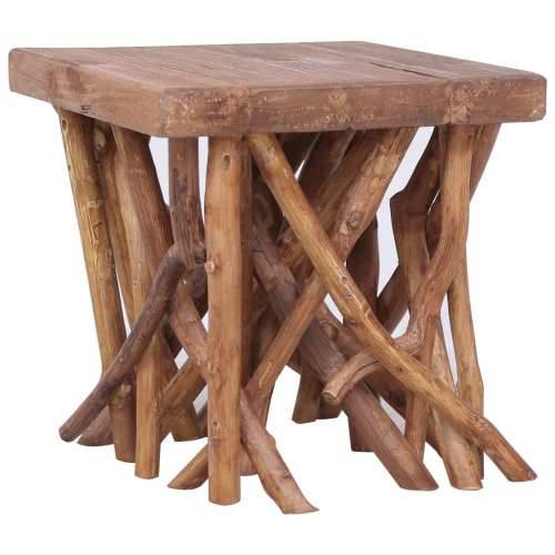 Stolić za kavu od cjepanica 40 x 40 x 40 cm reciklirano drvo Cijena