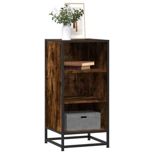 Komoda boja hrasta 35,5x35x76 cm konstruirano drvo i metal - Dimljeni hrast 1 Cijena