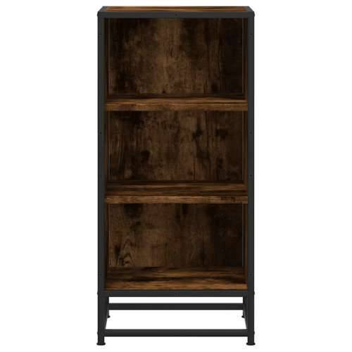 Komoda boja hrasta 35,5x35x76 cm konstruirano drvo i metal - Dimljeni hrast 1 Cijena