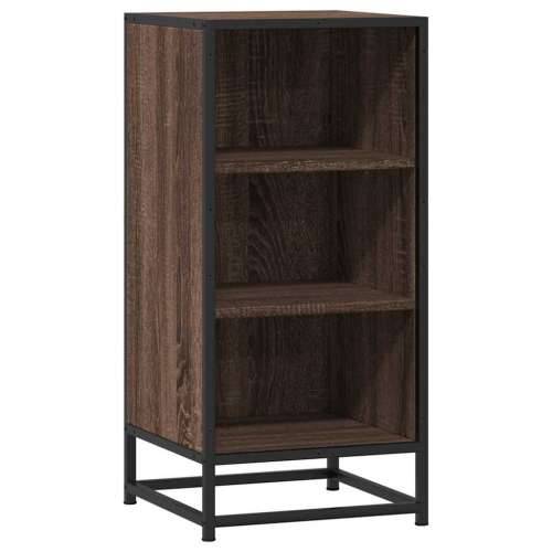 Komoda boja hrasta 35,5x35x76 cm konstruirano drvo i metal - Smeđi hrast 1 Cijena