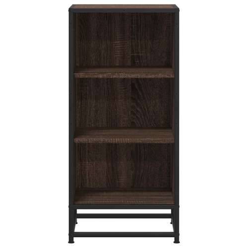 Komoda boja hrasta 35,5x35x76 cm konstruirano drvo i metal - Smeđi hrast 1 Cijena
