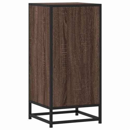 Komoda boja hrasta 35,5x35x76 cm konstruirano drvo i metal - Smeđi hrast 1 Cijena