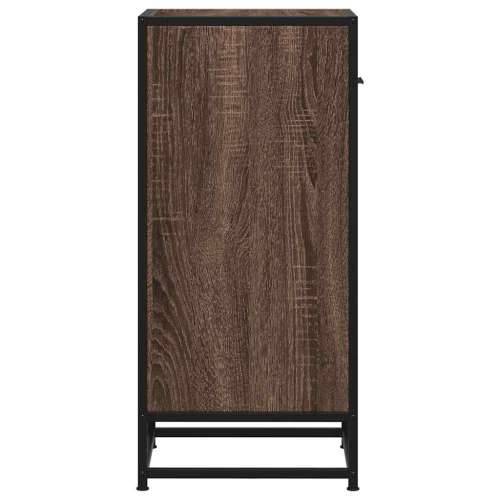 Komoda boja hrasta 35,5x35x76 cm konstruirano drvo i metal - Smeđi hrast 1 Cijena