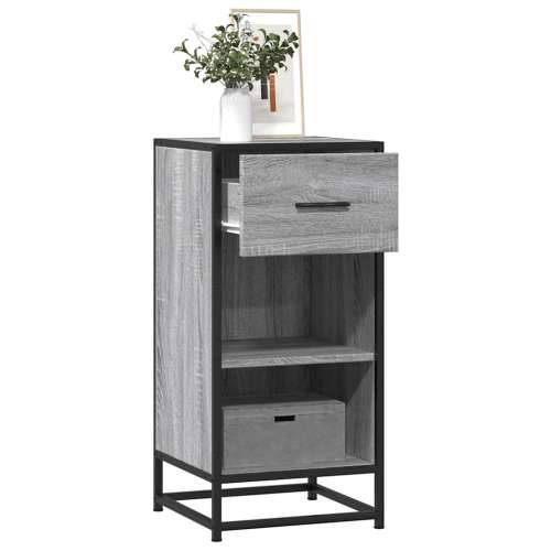 Komoda boja hrasta sonome 35,5x35x76 cm konstruirano drvo metal - Sivi hrast sonoma 1 Cijena