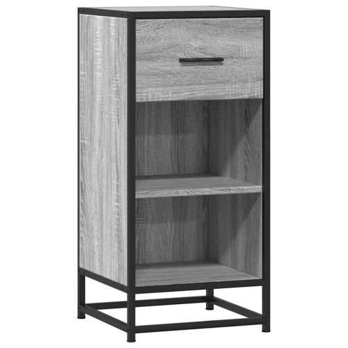 Komoda boja hrasta sonome 35,5x35x76 cm konstruirano drvo metal - Sivi hrast sonoma 1 Cijena