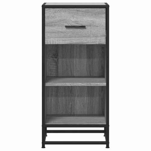 Komoda boja hrasta sonome 35,5x35x76 cm konstruirano drvo metal - Sivi hrast sonoma 1 Cijena