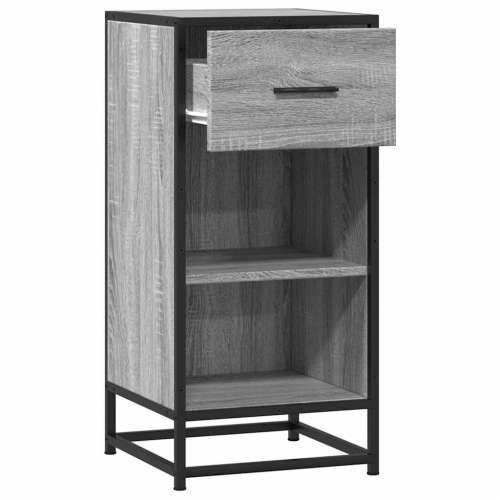 Komoda boja hrasta sonome 35,5x35x76 cm konstruirano drvo metal - Sivi hrast sonoma 1 Cijena